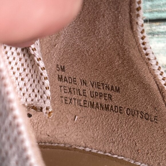 Talbots Espadrilles Womens 5M Brown/Beige Wedge Zip Dress Casual Sandal Summer - Picture 10 of 10